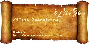 Ősze Zseraldina névjegykártya